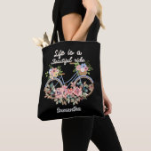 Das Leben ist ein schöner Reisetext Frühlingsflore Tasche (Von Nahem)
