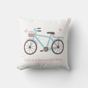 Das Leben ist ein schöner Ritt Fahrrad-Wurfkissen Kissen