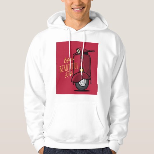 Das Leben ist ein schöner Zug Hoodie (Vorderseite)
