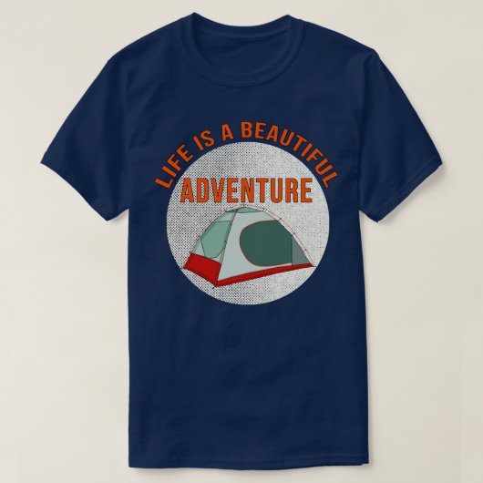 Das Leben ist ein schönes Abenteuer T-Shirt (Design vorne)