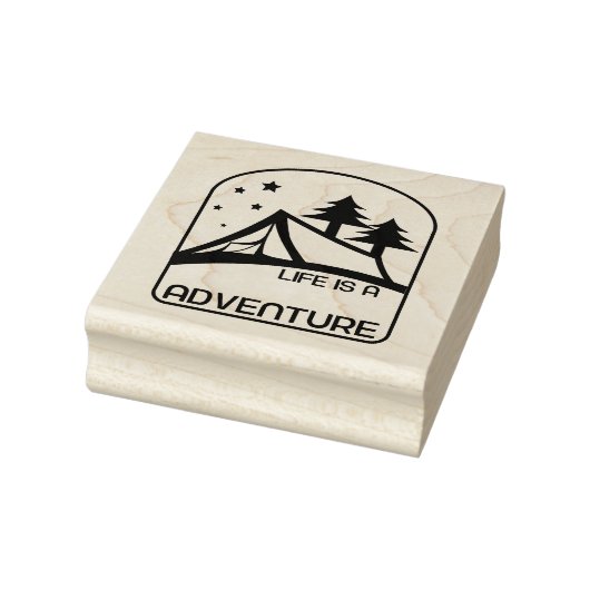 Das Leben ist ein schönes Camping Gummistempel (Stempel)