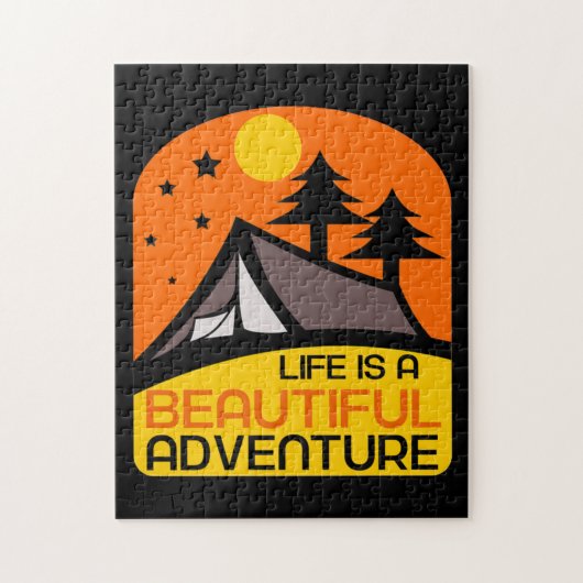 Das Leben ist ein schönes Camping Puzzle (Vertikal)