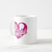 Das Leben ist ein schönes Design Kaffeetasse (Vorderseite Links)