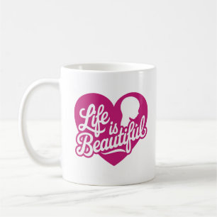 Das Leben ist ein schönes Design Kaffeetasse
