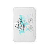 Das Leben ist ein schönes Fahrblau Badematte (Vorderseite Vertikal)