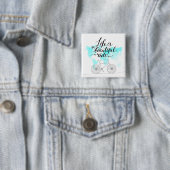 Das Leben ist ein schönes Fahrblau Button (Beispiel)