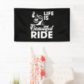Das Leben ist ein schönes Fahrrad Banner (Insitu)