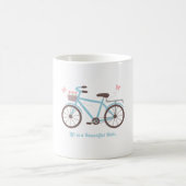 Das Leben ist ein schönes Fahrrad Kaffeetasse (Mittel)