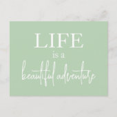 Das Leben ist ein schönes, Inspirierend Angebot Postkarte (Vorderseite)