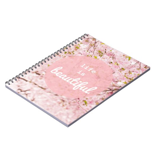 Das Leben ist ein schönes Notebook Notizblock (Linke Seite)