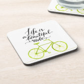 Das Leben ist ein schönes Riesenbad. Getränkeuntersetzer (Linke Seite)