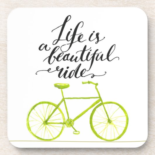 Das Leben ist ein schönes Riesenbad. Getränkeuntersetzer (Vorderseite)