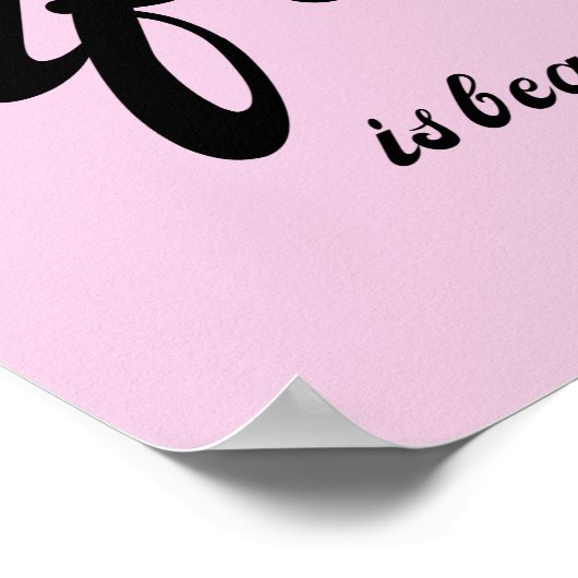 Das Leben ist ein schönes Zitat über glückliches L Poster (Ecke)