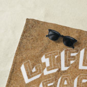 Das Leben ist ein Sommerstrand Strandtuch (Beispiel)