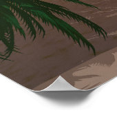 Das Leben ist ein Sonnenstrand Poster (Ecke)