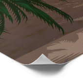 Das Leben ist ein Sonnenstrand Poster (Ecke)