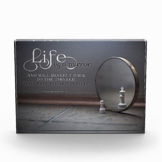 Das Leben ist ein Spiegel Fotoblock (Vorderseite)