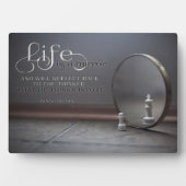 Das Leben ist ein Spiegel Fotoplatte (Vorderseite)