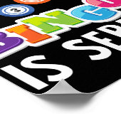 Das Leben ist ein Spiel, aber Bingo ist ernstes, l Poster (Ecke)