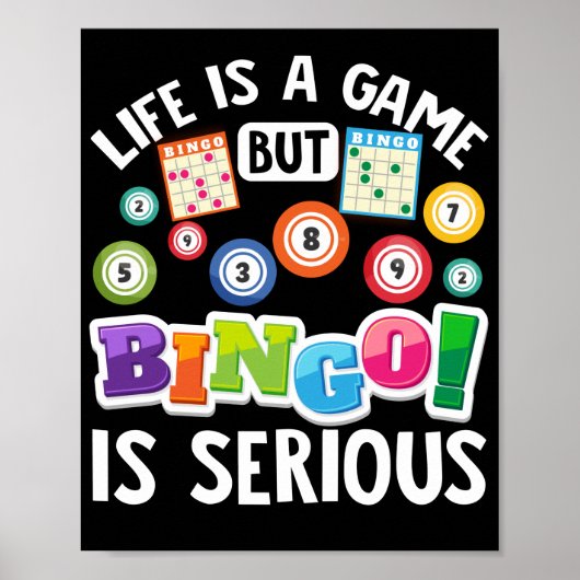 Das Leben ist ein Spiel, aber Bingo ist ernstes, l Poster (Vorne)