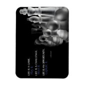 "Das Leben ist ein Spiel" Flexible Inspiration Zit Magnet (Vertikal)