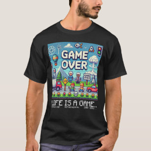 Das Leben ist ein Spiel..: Game Over (Spielkonsole T-Shirt