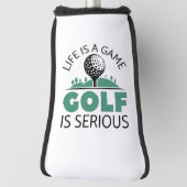 Das Leben ist ein Spiel Golf ist ernst. Golf Headcover (Rotieren 90)