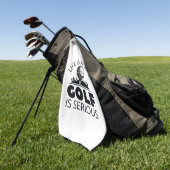Das Leben ist ein Spiel Golf ist ernst. Golfhandtuch (Gras)
