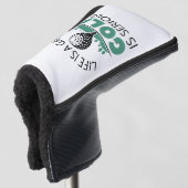 Das Leben ist ein Spiel Golf ist ernst. Headcover (3/4 Vorderseite)
