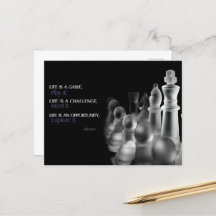 "Das Leben ist ein Spiel" Inspiration Zitat