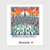 Das Leben ist ein Spiel. #Part2 (8bit) (Gamer gift Aufkleber (Blatt)