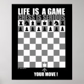 Das Leben ist ein Spiel, Schach ernst Poster (Vorne)
