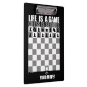Das Leben ist ein Spiel, Schach ist ernst Klemmbrett (Rechts)