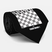 Das Leben ist ein Spiel, Schach ist ernst Krawatte (Gerollt)