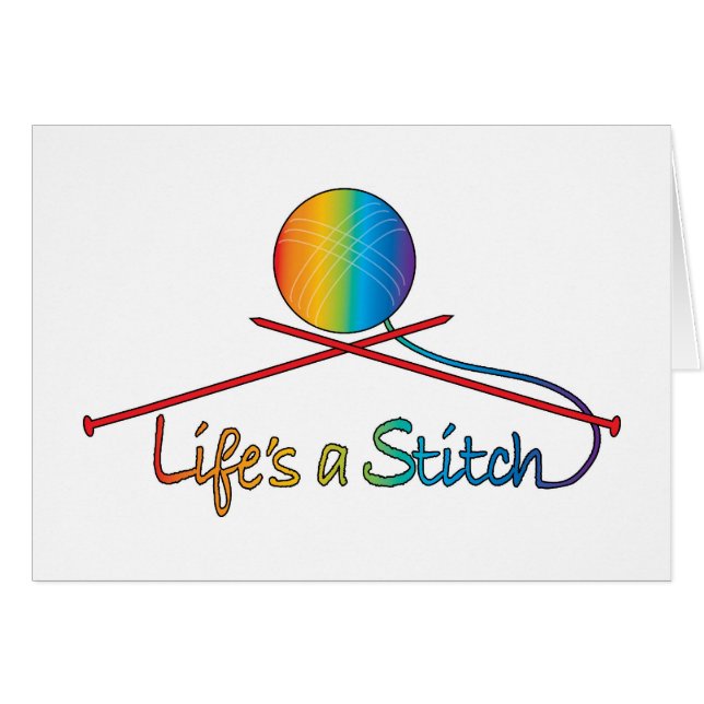 Das Leben ist ein Stich (Vorderseite (Horizontal))