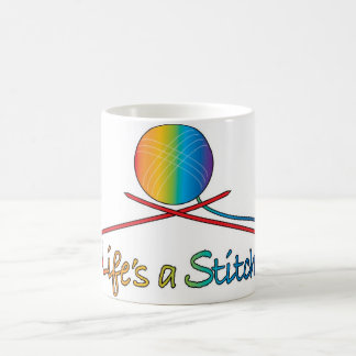 Das Leben ist ein Stich Kaffeetasse