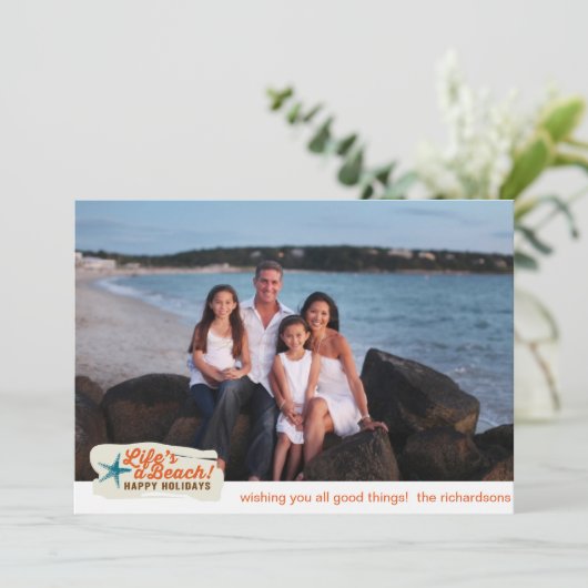 Das Leben ist ein Strand! (Stehend Vorderseite)