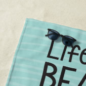 "Das Leben ist ein Strand" Badetuch (Beispiel)