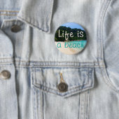 Das Leben ist ein Strand Button (Beispiel)