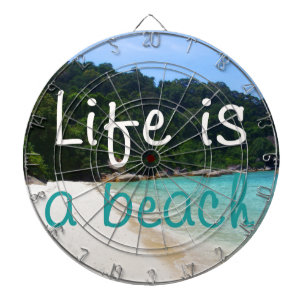 Das Leben ist ein Strand Dartscheibe