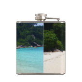 Das Leben ist ein Strand Flachmann (Rückseite)