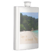 Das Leben ist ein Strand Flachmann (Rechts)