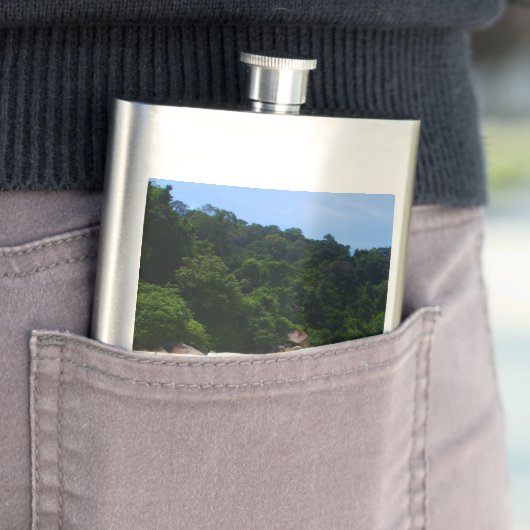 Das Leben ist ein Strand Flachmann (Beispiel)