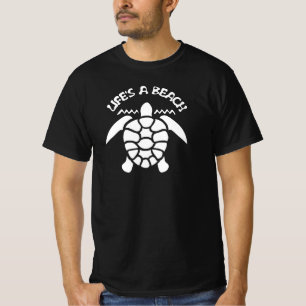 Das Leben ist ein Strand Funny Zitat - Sea Turtle T-Shirt