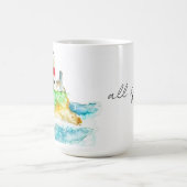Das Leben ist ein Strand Kaffeetasse (Mittel)