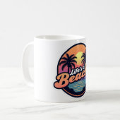 Das Leben ist ein Strand Kaffeetasse (Vorderseite Links)