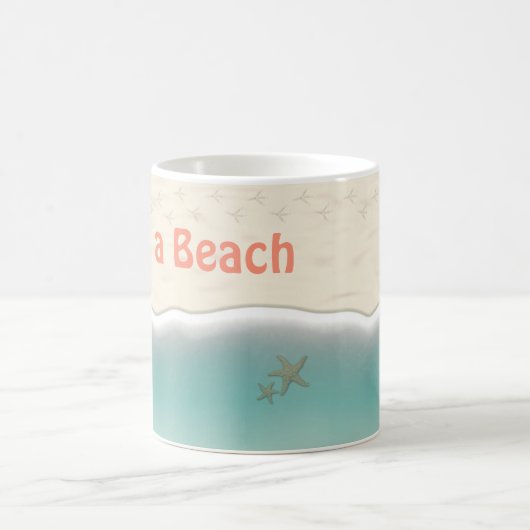 Das Leben ist ein Strand Kaffeetasse (Mittel)