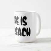 Das Leben ist ein Strand Kaffeetasse (VorderseiteRechts)