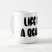 Das Leben ist ein Strand Kaffeetasse (Vorderseite Links)