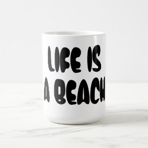Das Leben ist ein Strand Kaffeetasse